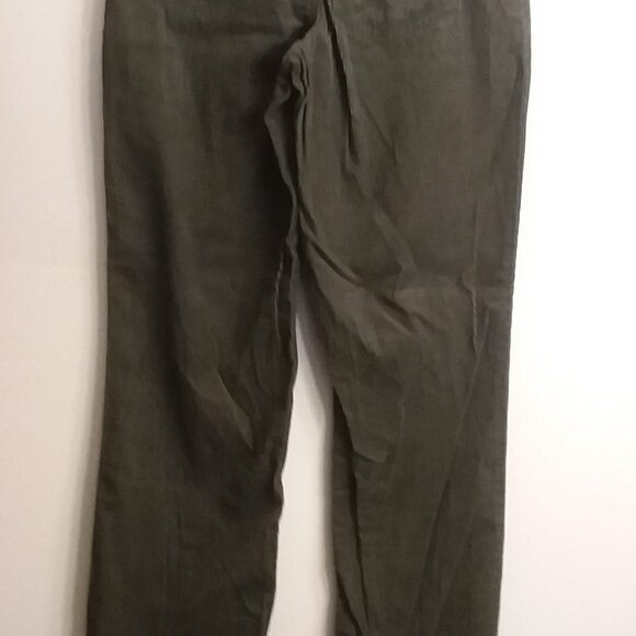 Olive green fine wale corduroy pants - Picture 3 of 13